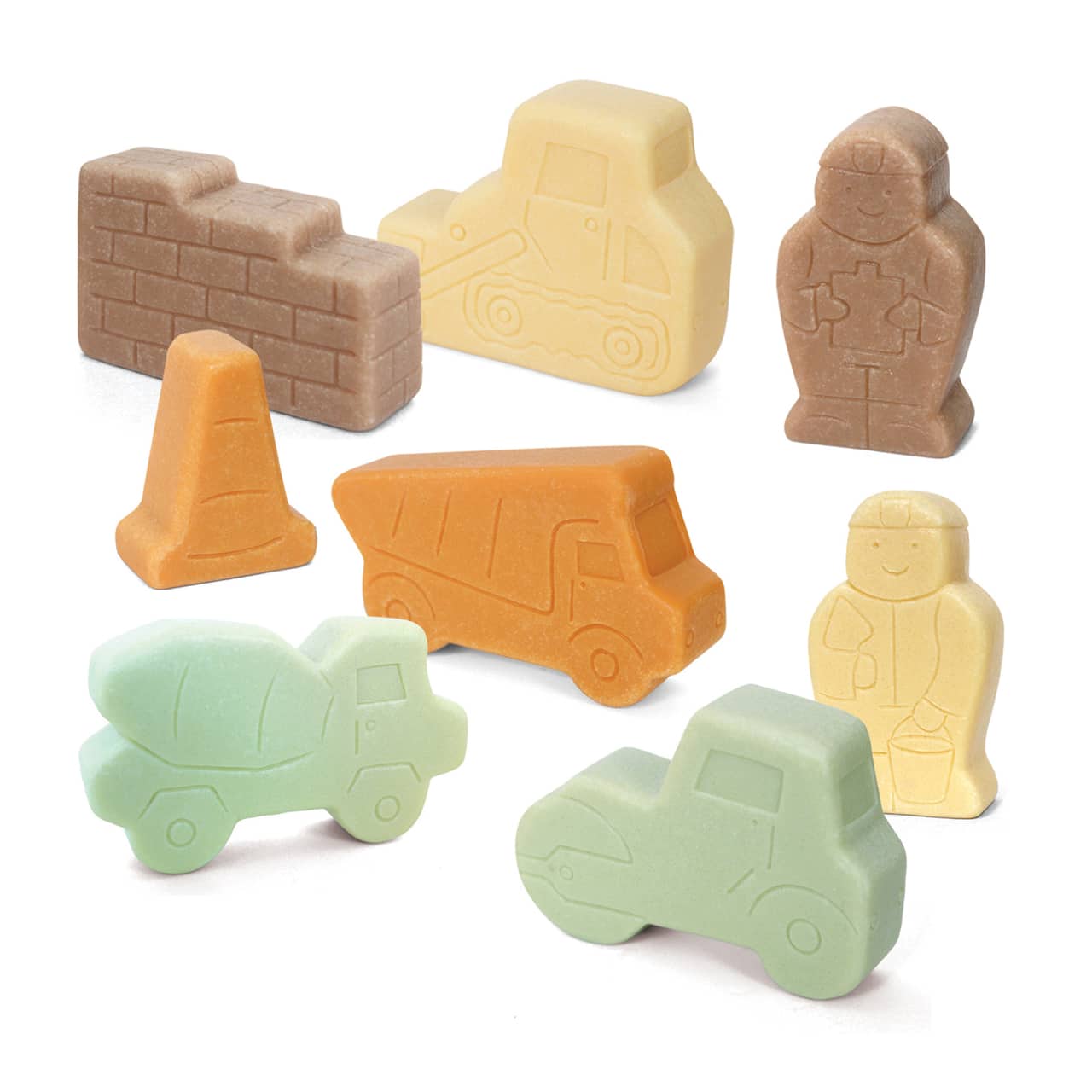 Yellow Door Little Lands Construction Stone Figure Play Set